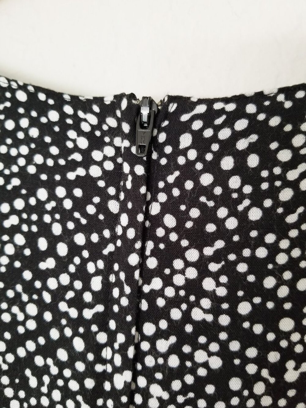 Vintage LBW Super Wide Leg Jumpsuit Plus 2X Black White Spotty Dots Made in USA - Picture 6 of 14